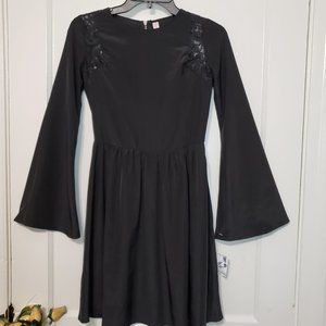 New Xhilaration black bell sleeved dress Size XS